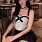 Chanel style short suspender tube top 2025 large size Qianjin style pleated short skirt suit R1233