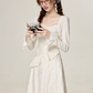 2025 Summer French Gentle Style White Suspender Dress Beautiful Holiday Dress R1908