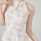 Niche design dress new style for women in summer with slim waist and short halter neck A-line skirt R4417
