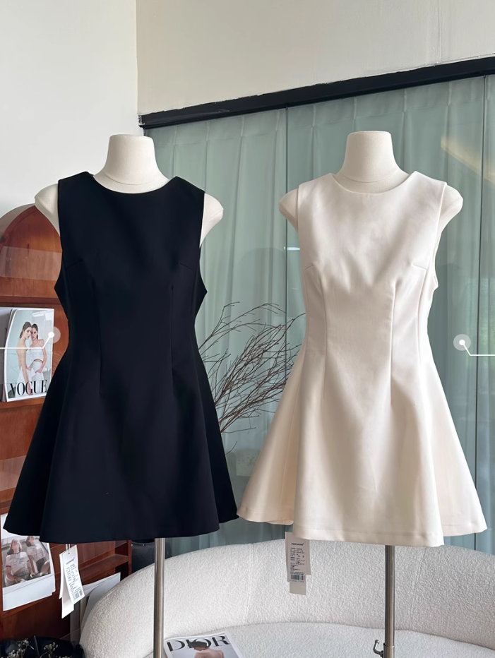 Thin material suit short skirt temperament slim waist women's dress R2096