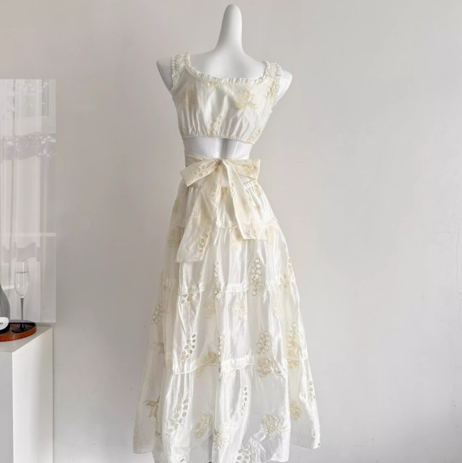 Dusk Eden suspender dress fairy dress waist long dress R2009