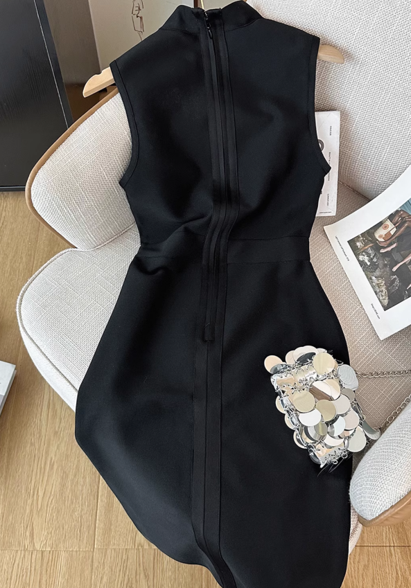 French style tube top dress for women new style waist slimming short A-line skirt small dress R4033