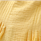 French yellow petite beach Sanya vacation suspender dress R2601
