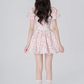 High waist floral dress for women summer waist slimming lace skirt new style petite short skirt R4455