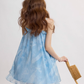 French suspender skirt seaside holiday dress floral skirt short skirt small skirt for women R3494