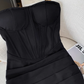 Black hot girl sexy tube top dress female 2025 new temperament pure desire hip dress R3948