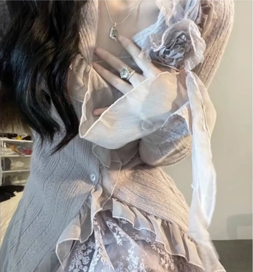 French style fairy princess dress sweet birthday dress high-end adult dress R1639