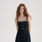 French style suspender skirt summer black short skirt short skirt knitted dress female summer R3490