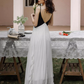 French black and white stitching suspender backless dress pleated skirt ruffled fairy long skirt R1591
