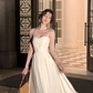 Casual Summer Spaghetti Strap Midi Dress Elegant Sleeveless Prom Party Dress      S5393