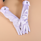 Children's Satin Bow Gloves Children's Performance Party Dress Accessories Sun Protection Long     S6266
