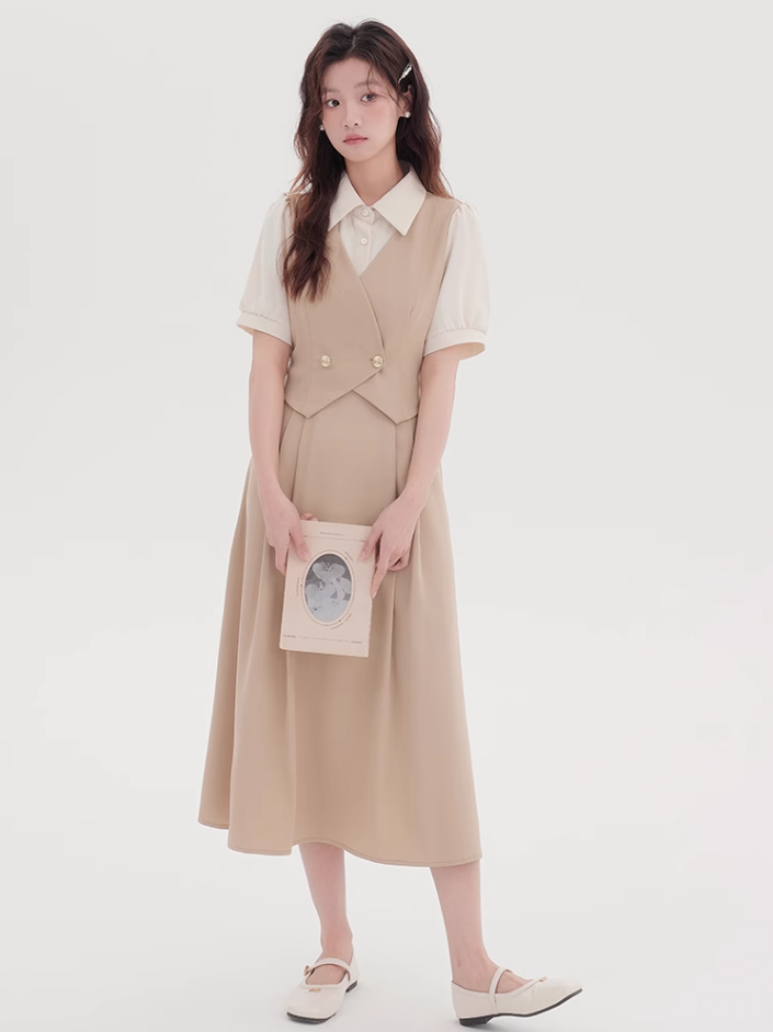 Teachers wear skirts summer temperament French formal occasion dresses R2359