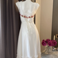 Romantic flower embroidered fishtail dress high-end French temperament long dress R0044