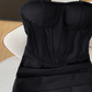 Black hot girl sexy tube top dress female 2025 new temperament pure desire hip dress R3948
