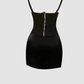 Sexy hot girl lace cross suspender top 2025 large size pure desire hip skirt suit R1376