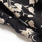 2025 Summer New French Black Floral Ruffled Medium Length Square Neck Dress R0914