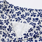 French holiday style short blue 2025 new pure desire dress R2660