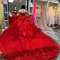 Pink Tulle Quinceanera Dresses for Sweet 16,Off-Shoulder Ball Gowns for Prom S6939