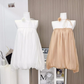 2025 Spring new shoulder pure flower bud skirt high-quality texture cover meat slimming dress R0292