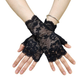 Short lace gloves fingerless bridal wrist gloves opera evening wedding tea party dance     S6221