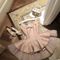 Ballet princess dress temperament, waist cinched mesh puffy skirt, pink suspender dress, homecoming dress R2996