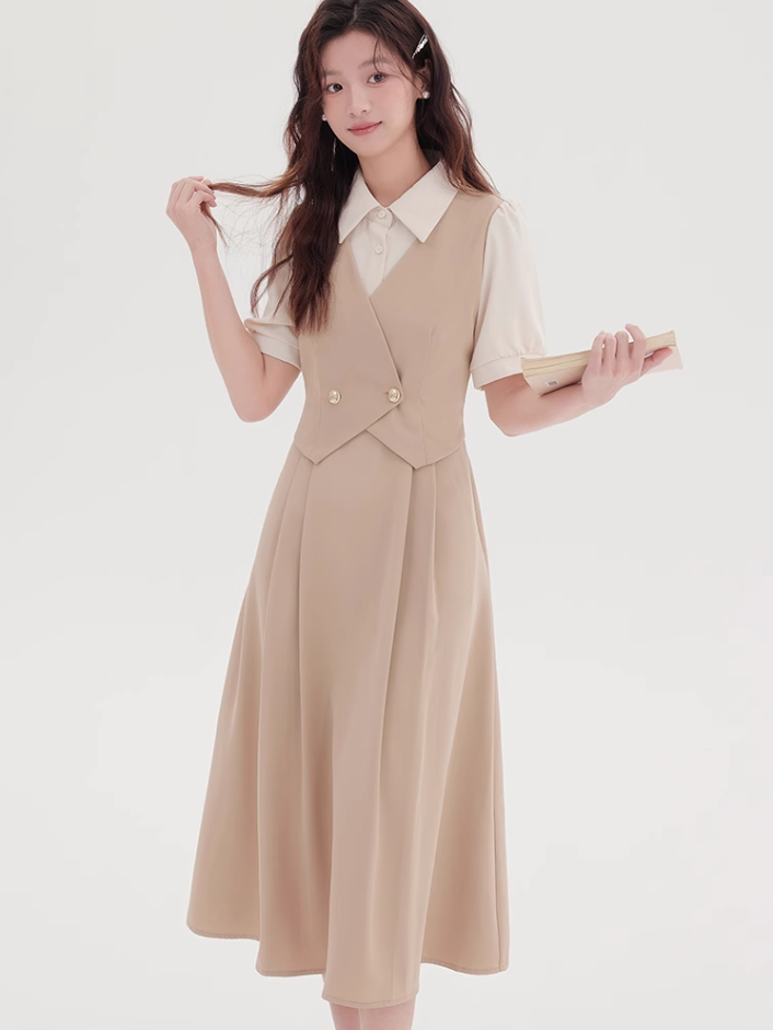 Teachers wear skirts summer temperament French formal occasion dresses R2359