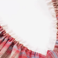 Tea break French retro slim temperament red plaid dress new V-neck puff sleeve princess dress R0171