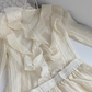 Autumn Korean style sweet long-sleeved shirt suit French style high waist skirt two-piece suit R0061