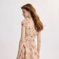 French retro style suspender skirt floral skirt dress high-end short skirt small skirt female summer R3486