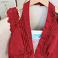 French pure desire lace halter neck dress female new style waist slimming backless sexy A-line skirt R4031