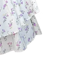 Waisted one-shoulder neckline puff sleeve princess puffy skirt 2025 new short floral skirt R0013