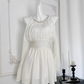 Gentle style halter neck off-shoulder ruffled chiffon dress waist short skirt R2101