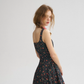 French Retro Floral Sling Dress Sleeveless Short Skirt R2704