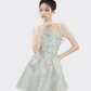 Chinese style improved cheongsam collar top suspender dress summer two-piece suit R4115