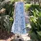 Butterfly floral lace-up halter neck dress gentle style temperament long skirt R0754