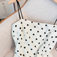 French polka dot suspender dress for women summer new waist slimming short hip skirt R3954