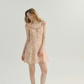 French floral dress fairy dress holiday short dress suspender dress R2769