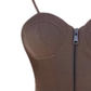 Chocolate Brownie Sexy Suspender Dress Hot Girl Retro Slim A-line Skirt Short Skirt R0159