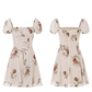 Rose Garden French Floral Short Dress R2709