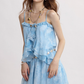 French suspender skirt seaside holiday dress floral skirt short skirt small skirt for women R3494