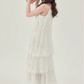French suspender skirt 2025 new first love dress white niche cake skirt R2356