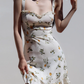 French style fresh girl slim fit and slimming dress, retro waist cinching short skirt dress R2871