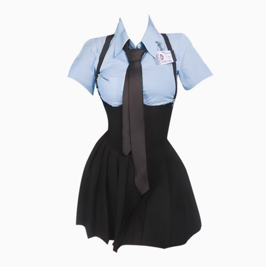 College style suspender fishbone dress 2025 large size pure desire JK suit skirt R1049