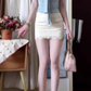 Gentle temperament blue top hip-wrapped short skirt two-piece suit skirt R0891
