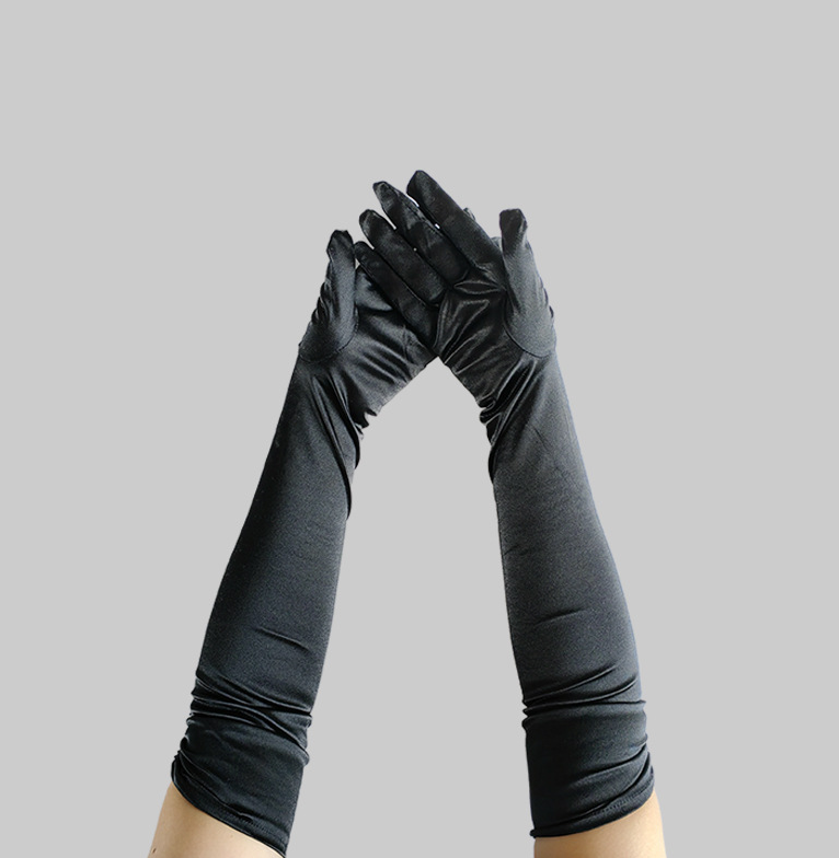 Prom Dinner Party Gloves Elegant Evening Dress Etiquette Dinner Accessories Arm Covers     S6249