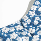 2025 Summer New French Square Neck Blue Temperament Floral Holiday Platycodon Dress R0940
