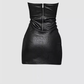 Sexy hot girl tube top waist dress 2025 large size high-end street hip leather R1115