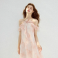 Morning Dew Garden Halter Neck Dress Ruffled Suspender Skirt Holiday Outfit Short Skirt Women Summer R3423