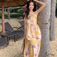 Beach dress for photo shoot, suspender dress with bow back, holiday style R1620