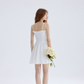 Mermaid Dream White Dress French Suspender Skirt Holiday Wear Short Skirt Skirt Women Summer R3427